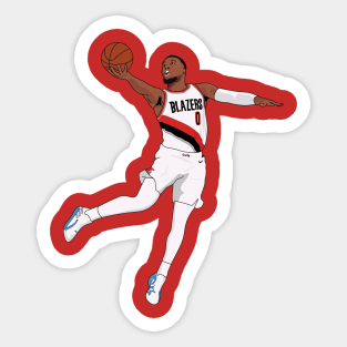 Damian Lillard Portland Trailblazers Sticker